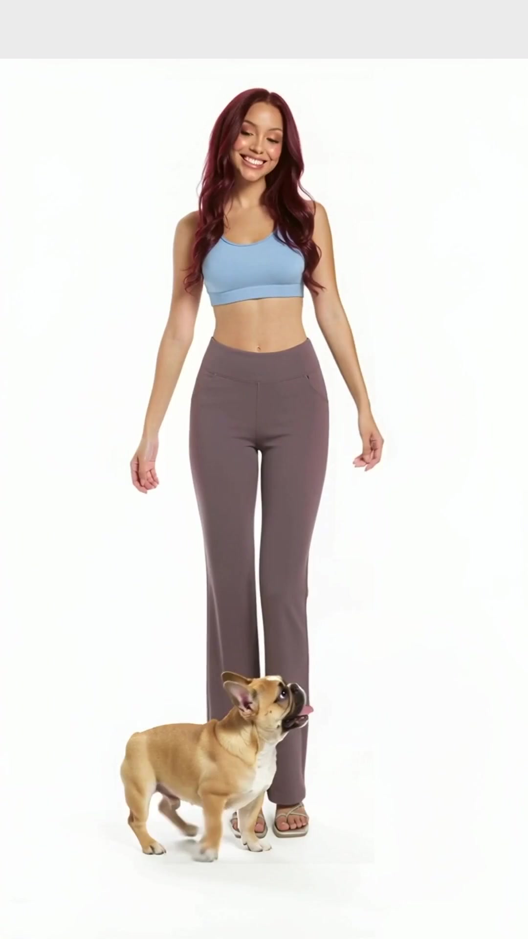 Bootcut Yoga Pants in Bwwb116 Taupe — Pet Parent Athleisure style look
